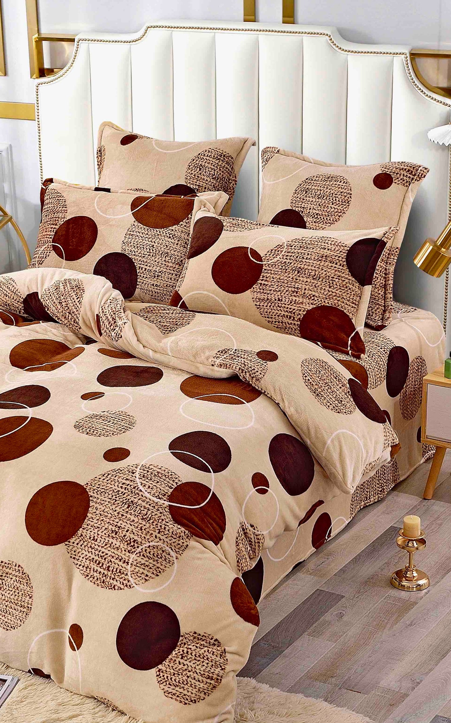 Lenjerie de pat dublu Cocolino, 6 piese, Maro Buline, CXC-2