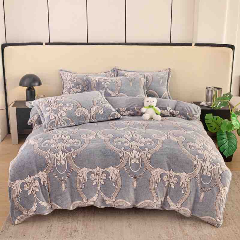 Lenjerie pufoasa Cocolino, pat o persoană, 4 piese, Jojo-Home, LOPC23