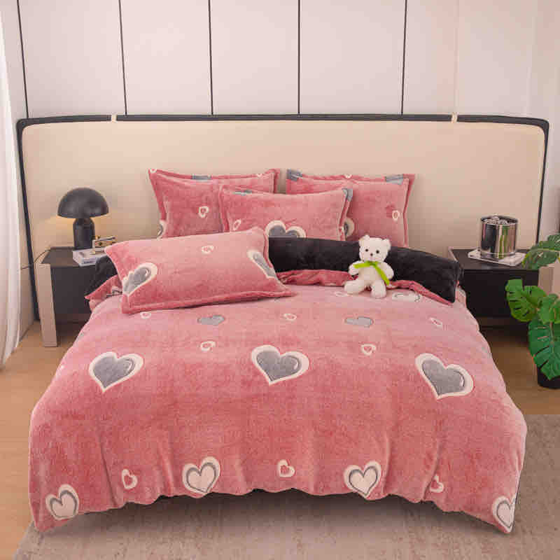 Lenjerie pufoasa Cocolino, pat o persoană, 4 piese, Jojo-Home, LOPC22