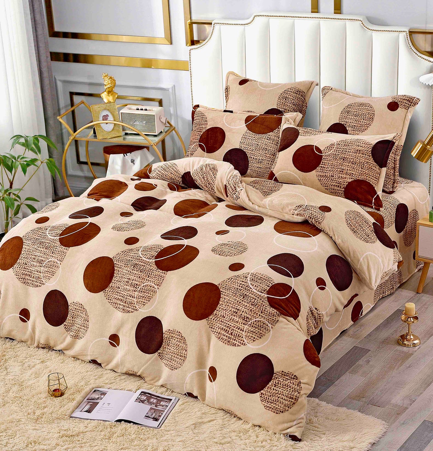 Lenjerie de pat dublu Cocolino, 6 piese, Maro Buline, CXC-2