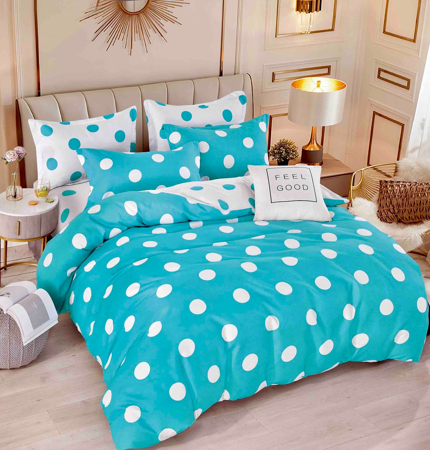 Set Lenjerie de pat O persoană , Bumbac finet , 4 piese , LOP10