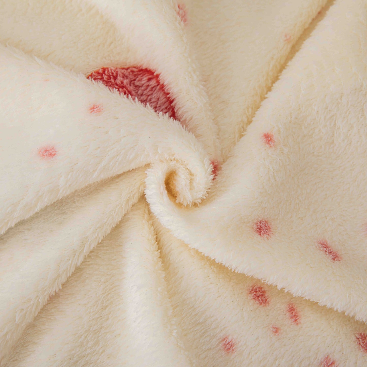 Lenjerie de pat dublu Cocolino , cearceaf cu elastic , 4 piese, Fluturi, Crem-Roz, LC13