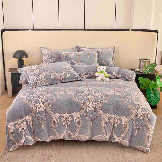 Lenjerie pufoasa Cocolino, pat o persoană, 4 piese, Jojo-Home, LOPC23