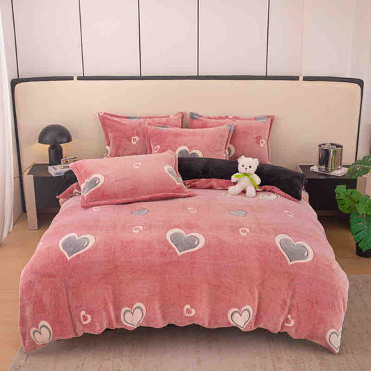 Lenjerie pufoasa Cocolino, pat o persoană, 4 piese, Jojo-Home, LOPC22