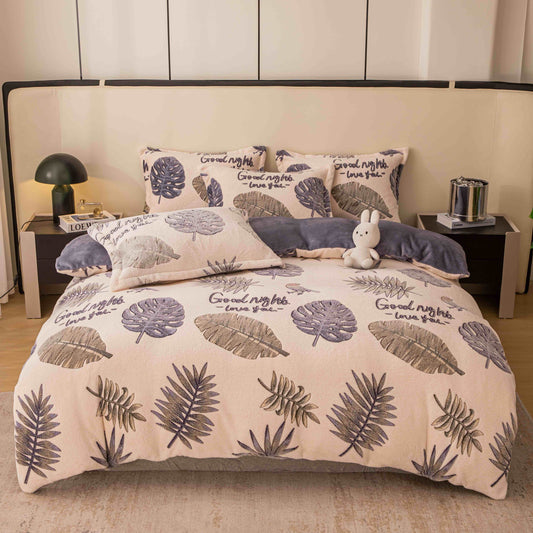 Lenjerie pufoasa Cocolino, pat o persoană, 4 piese, Jojo-Home, LOPC21