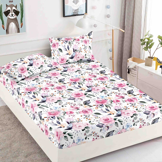 Husa de pat dublu, Bumbac Finet, 3 piese, HBF013