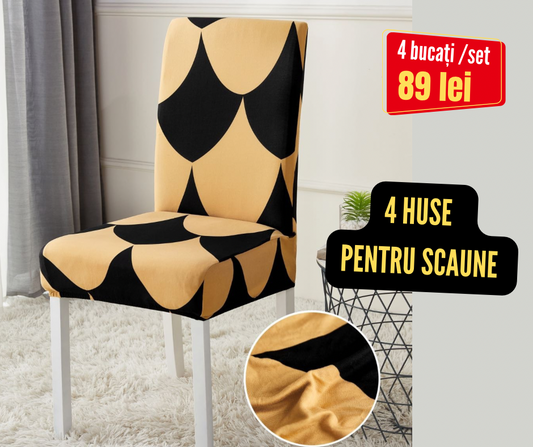 Set 4 huse pentru scaune, Bumbac finet, cod : HSB17