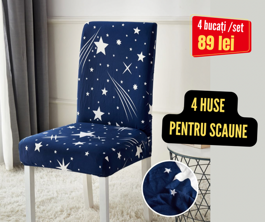 Set 4 huse pentru scaune, Bumbac finet, cod : HSB16