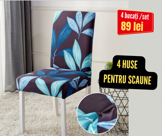 Set 4 huse pentru scaune, Bumbac finet, cod : HSB15