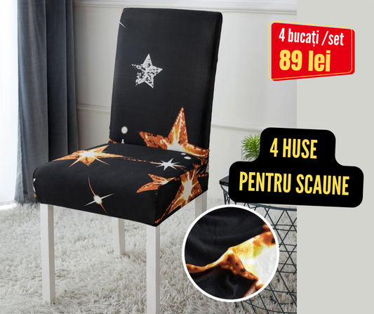 Set 4 huse pentru scaune, Bumbac finet, cod : HSB14