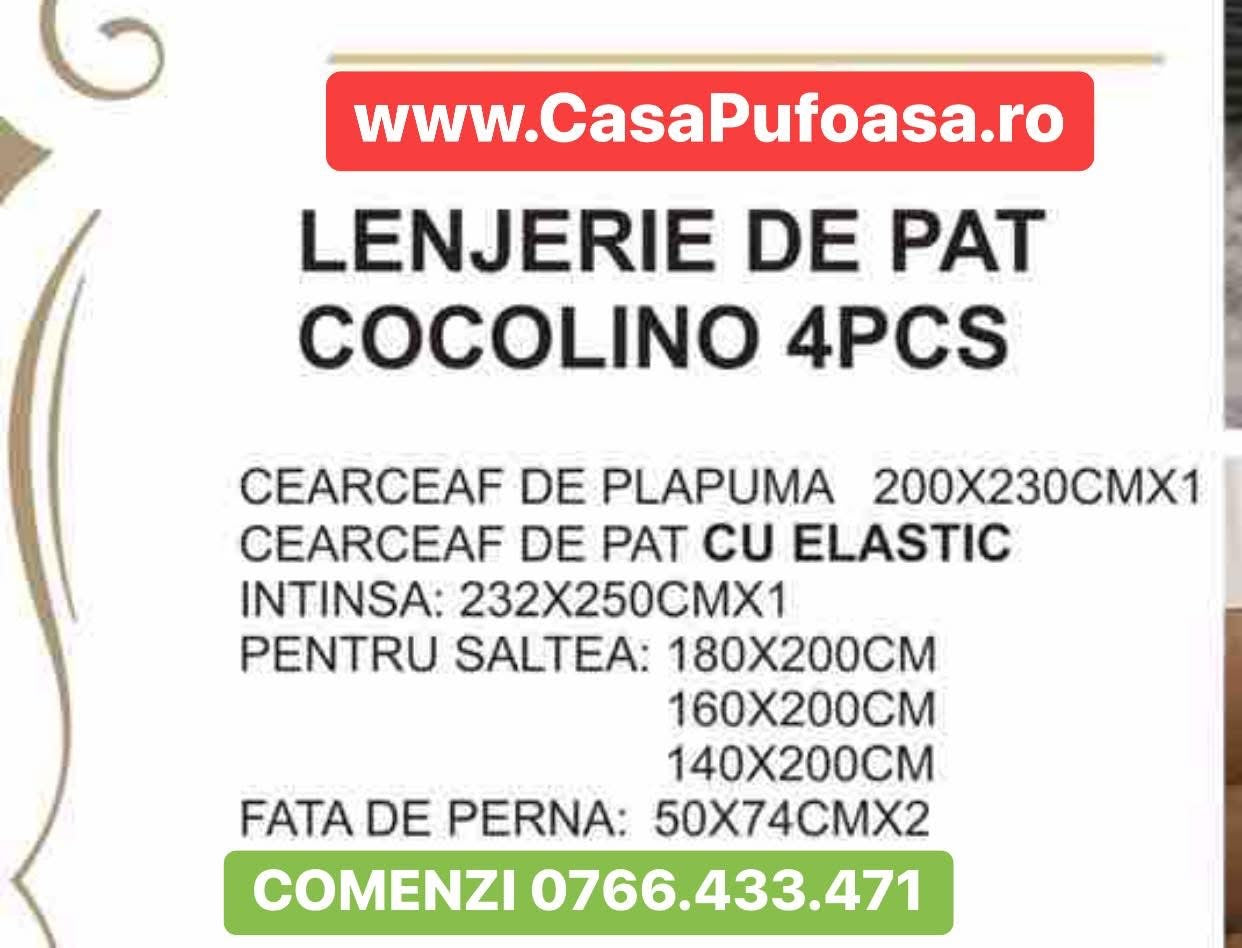 Lenjerie pat dublu Cocolino, blană de iepure artificială, Model Dungi, Cearsaf cu Elastic, GRI-ALB, C-120