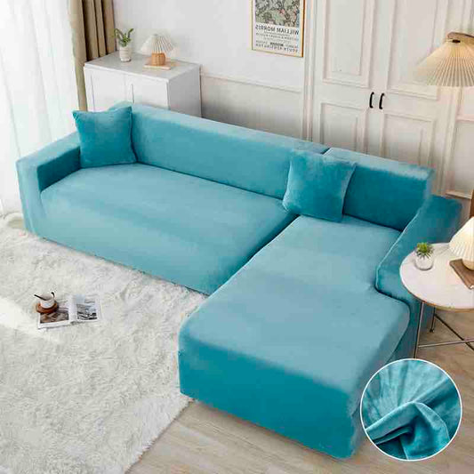 Set 2 Huse Colțar din Catifea, M+L , Turcoaz . Cod : HOM05