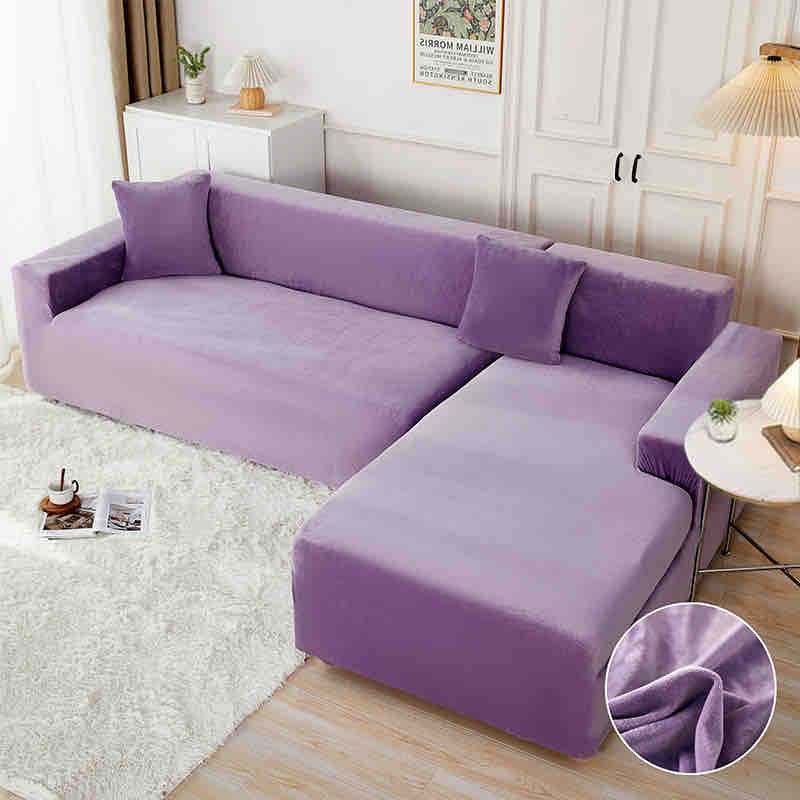 Set 2 Huse Colțar din Catifea, M+L , Mov . Cod : HOM01