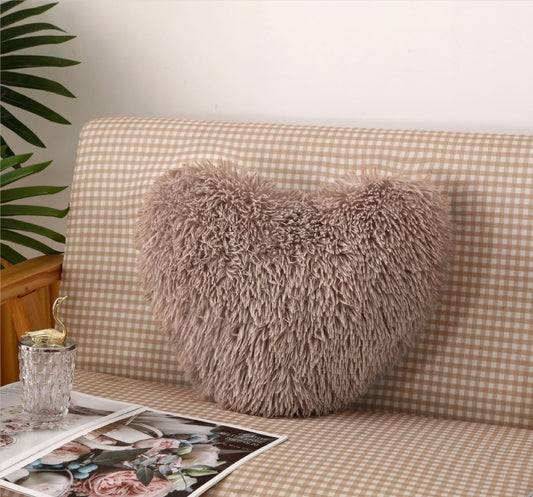 Perna decorativa fluffy , bej