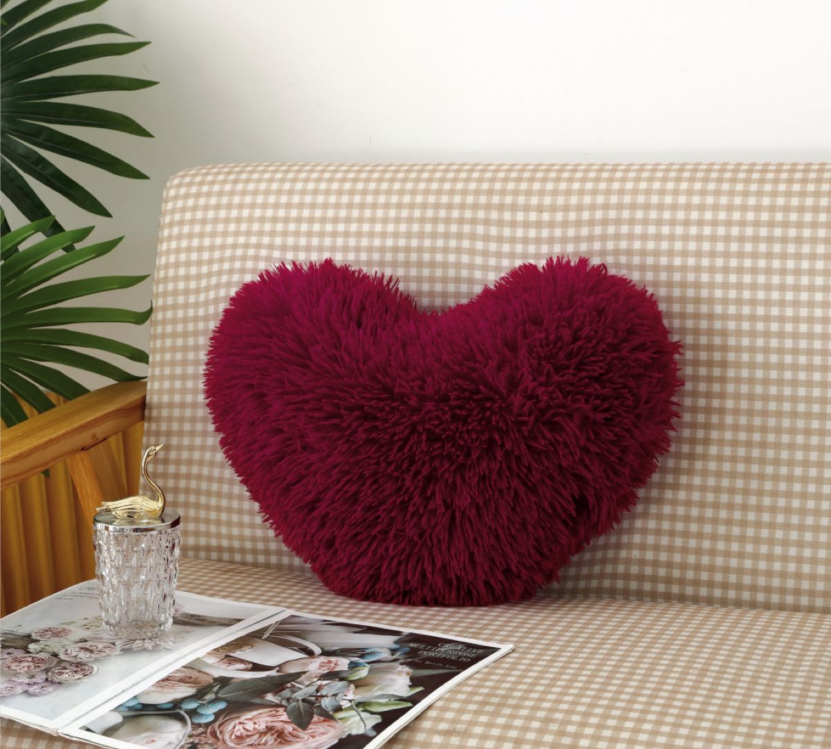 Perna decorativa fluffy , visinie